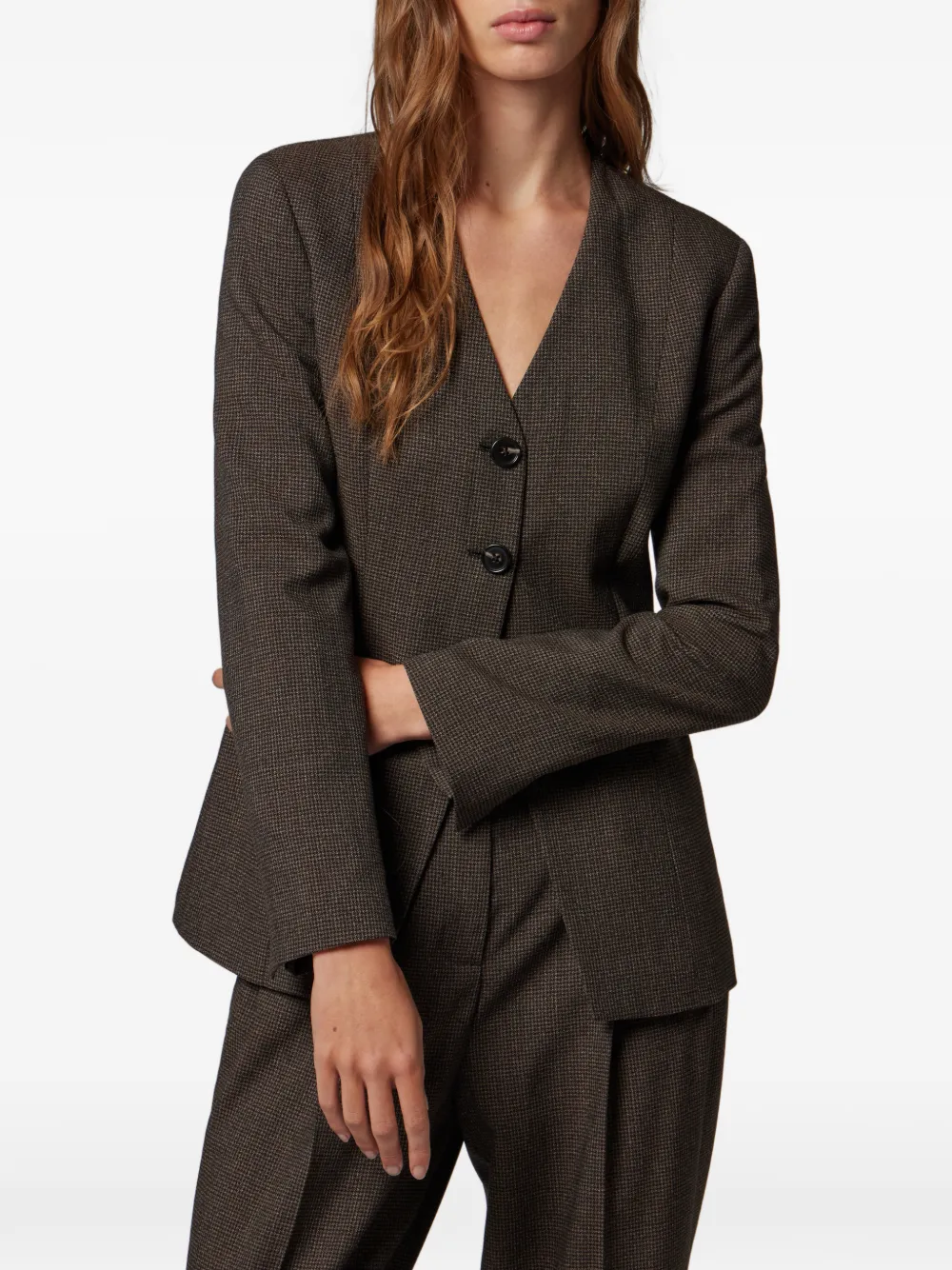 Paul Smith Blazer met knopen Bruin