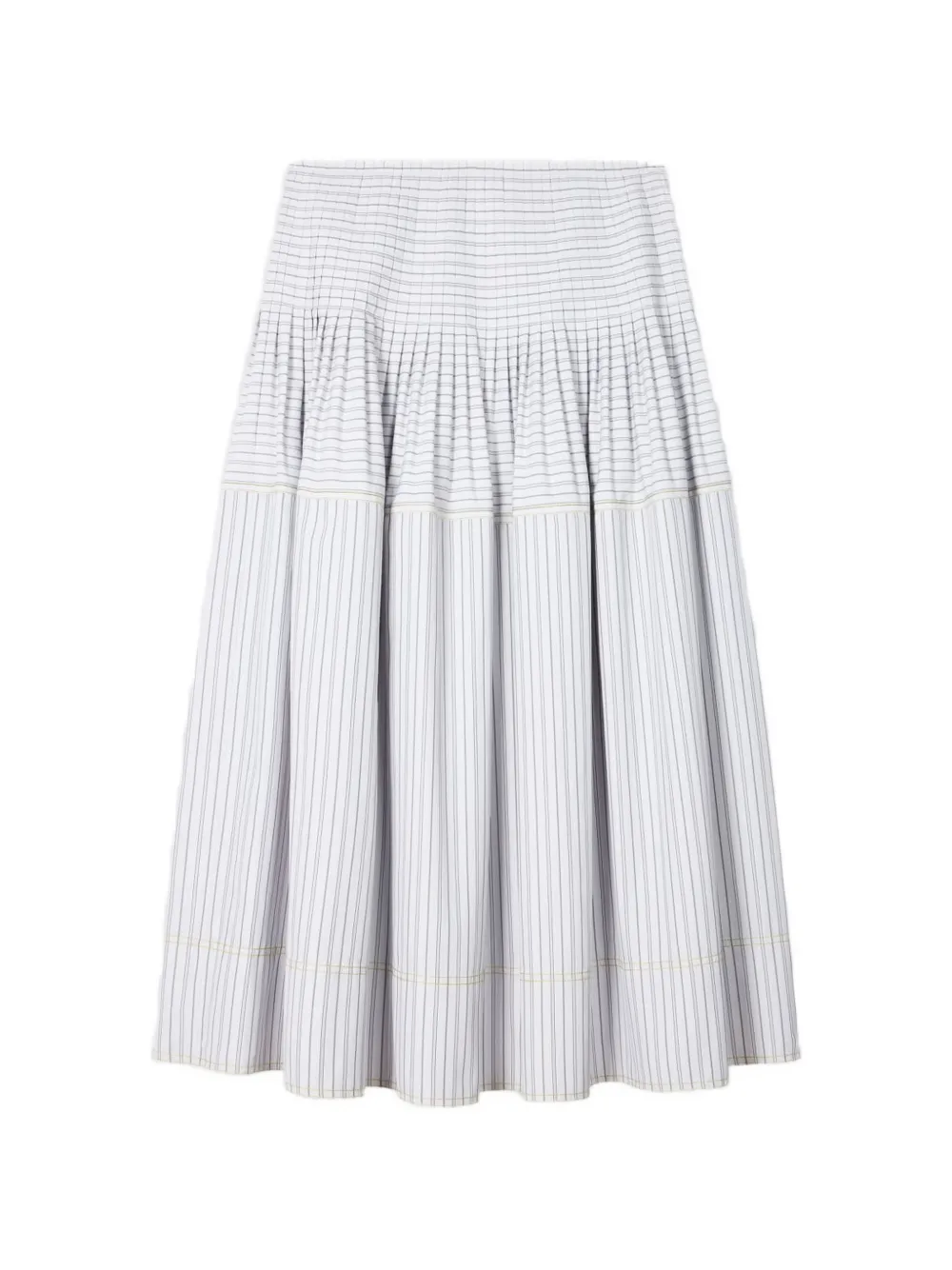 Paul Smith Gestreepte midi-rok Wit