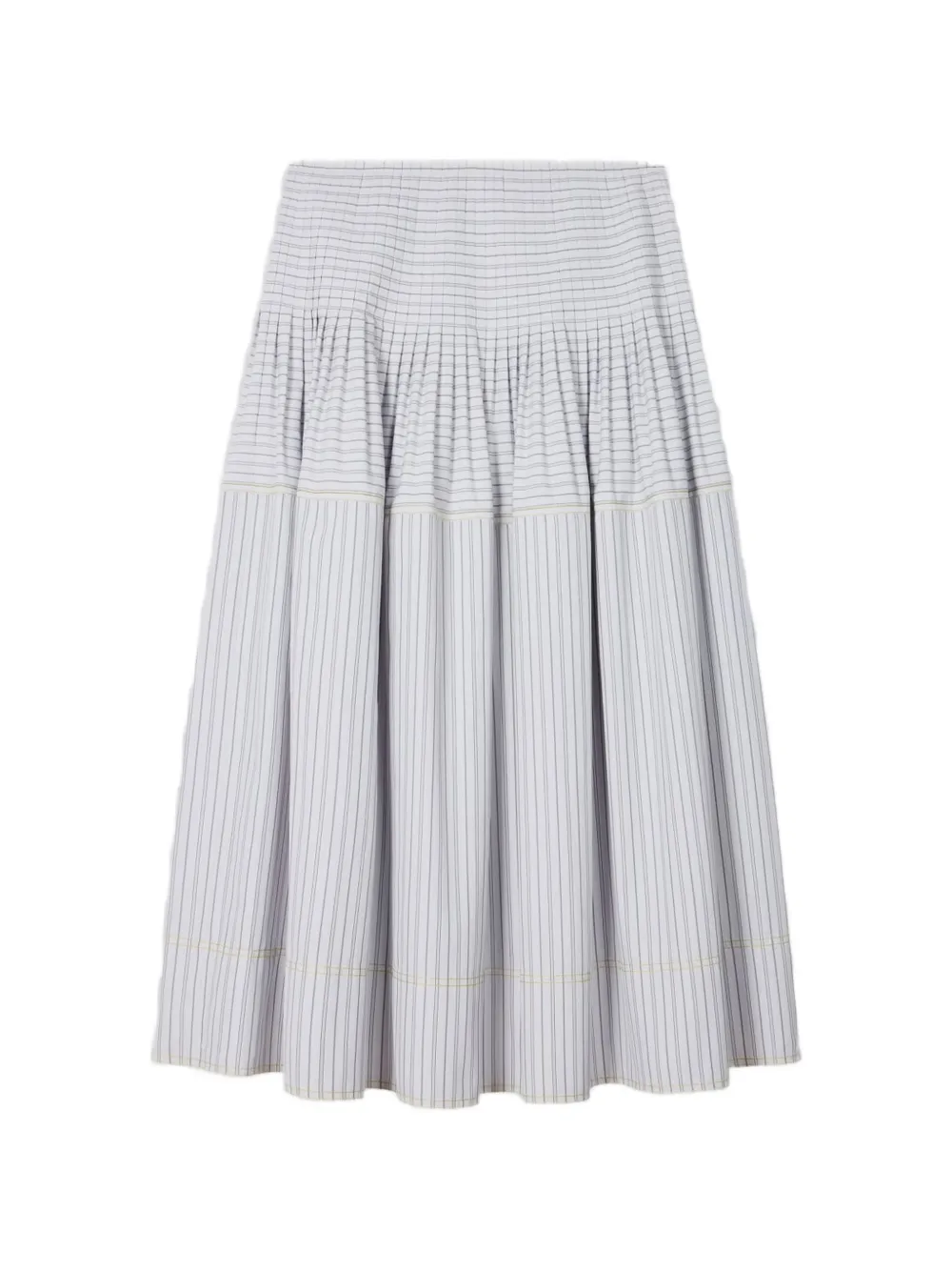 Paul Smith striped midi skirt - Bianco