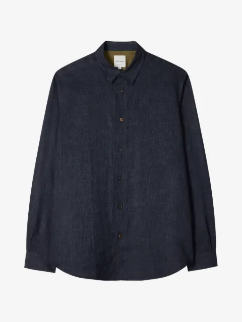 Paul Smith Leinenhemd mit Puffärmeln