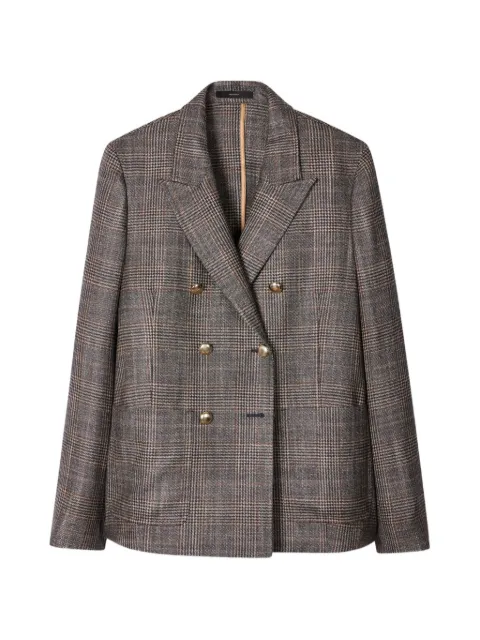 Paul Smith blazer con doble botonadura y motivo de cuadros