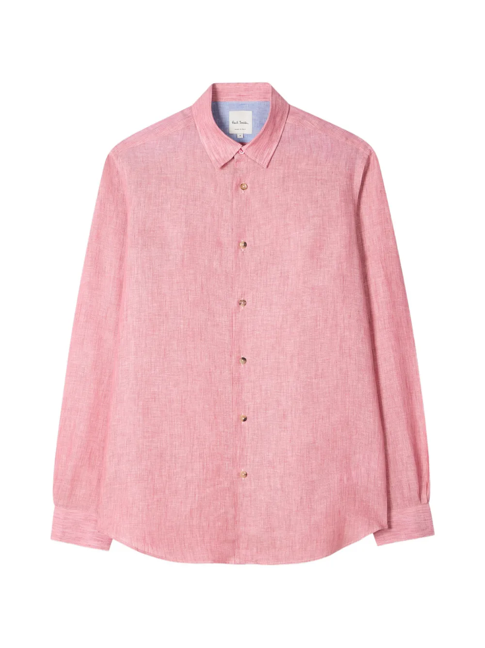 Paul Smith full-sleeve linen shirt - Rosa