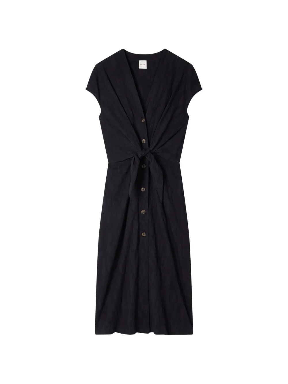 Paul Smith tie-waist button-front dress - Blau