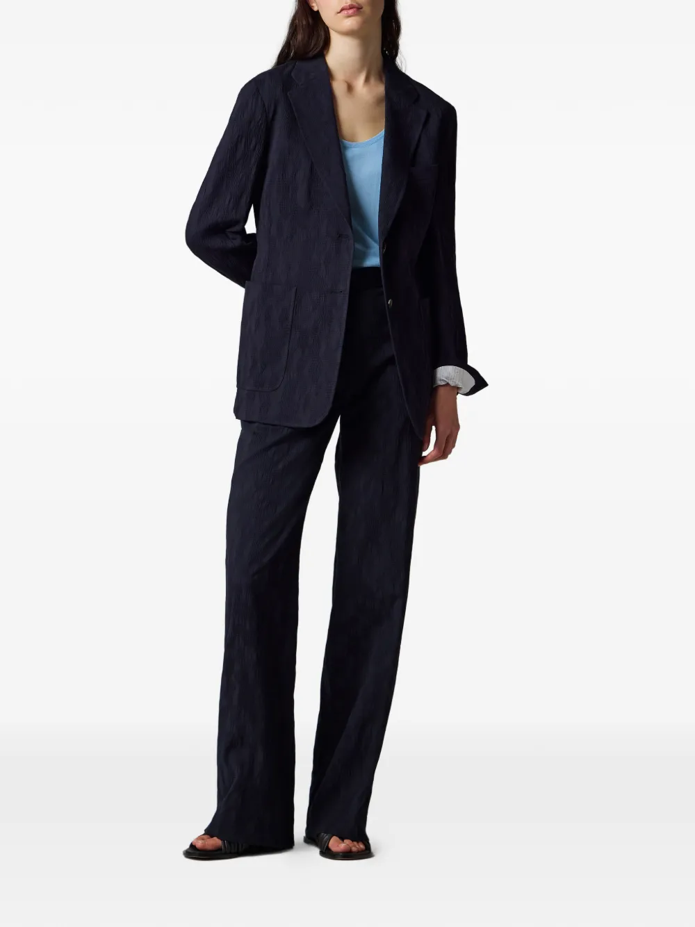 Paul Smith Seersucker broek Blauw