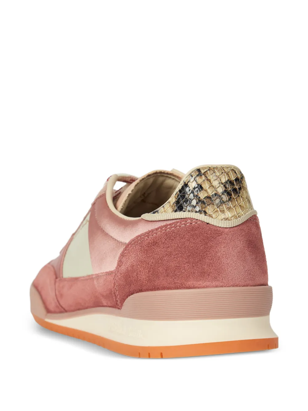 Paul Smith Dover snakeskin-effect panelled sneakers Roze