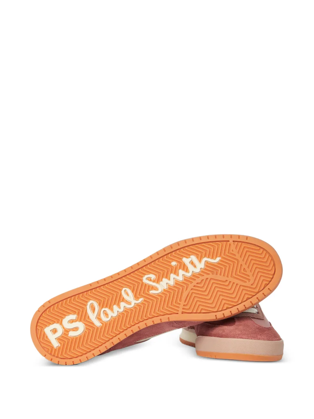 Paul Smith Dover snakeskin-effect panelled sneakers Roze