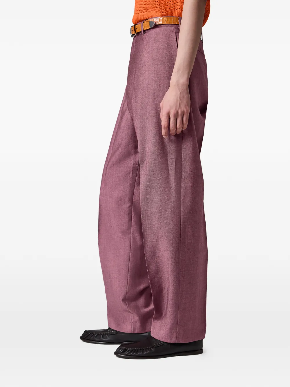 Paul Smith Relaxed-fit pantalon met plooien Roze