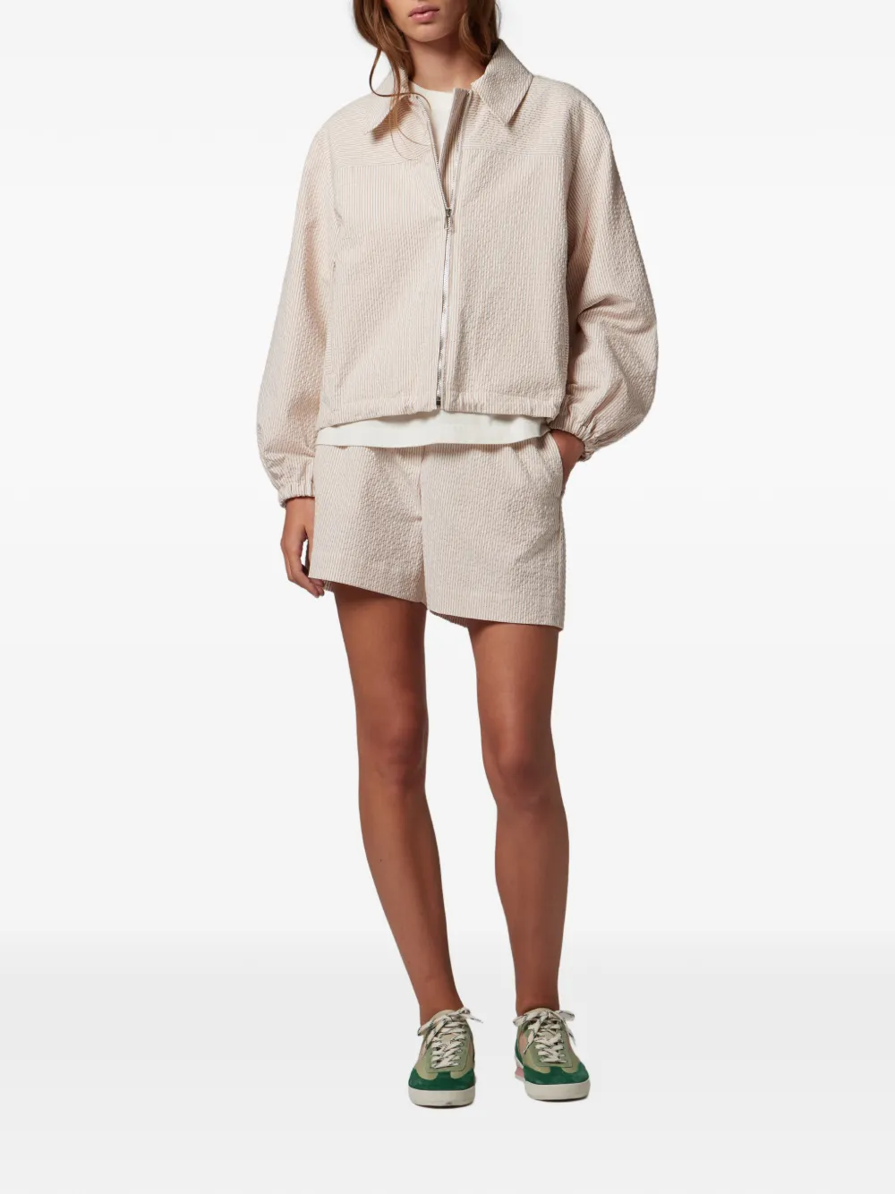 PS Paul Smith Gestreept seersucker jack Beige