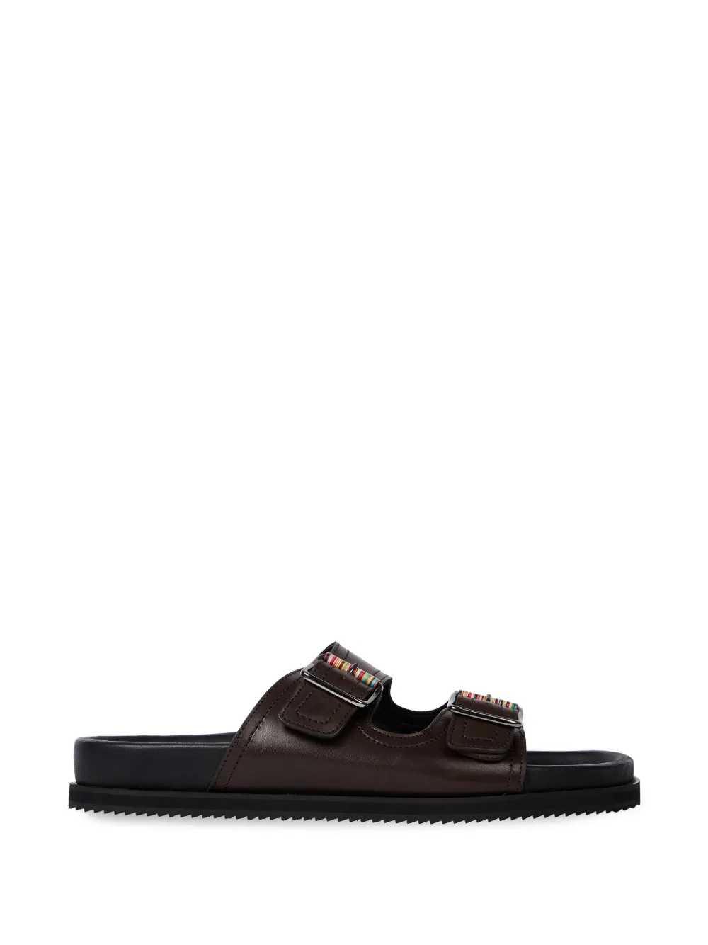 Paul Smith buckle-fastening leather sandals - Marrone