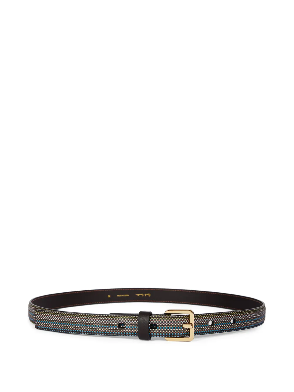 Paul Smith woven buckle belt - Nero