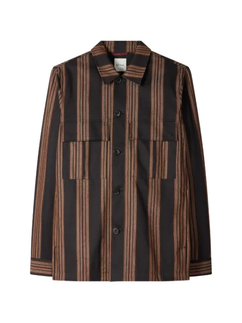 Paul Smith vertical-stripe chest-pockets shirt