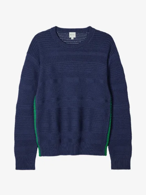 Paul Smith suéter tejido texturizado con rayas laterales
