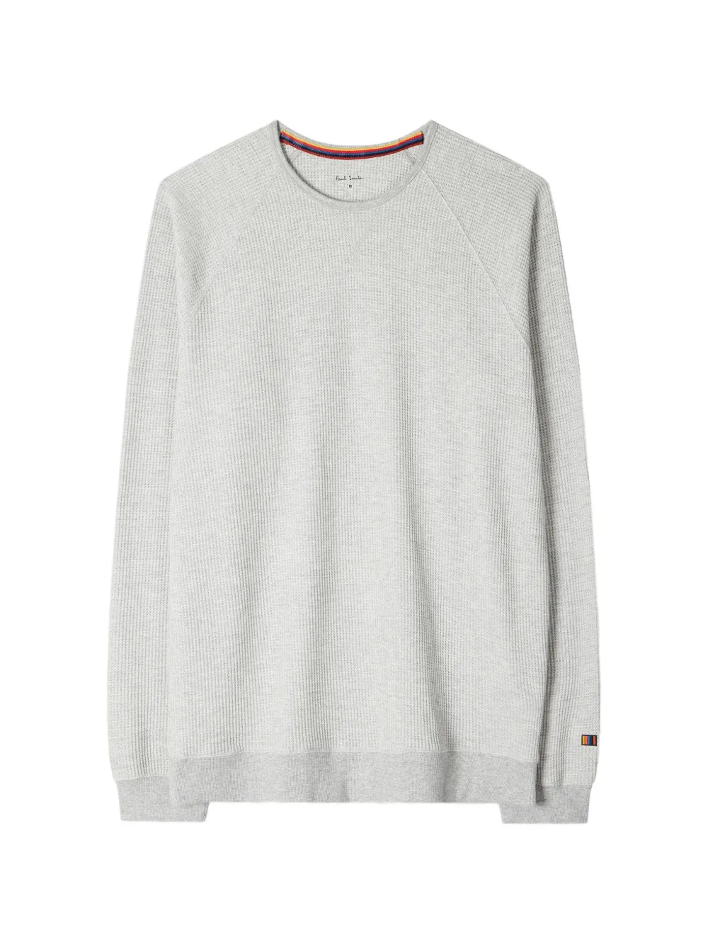 Paul Smith waffle-knit raglan-sleeve sweatshirt - Grau