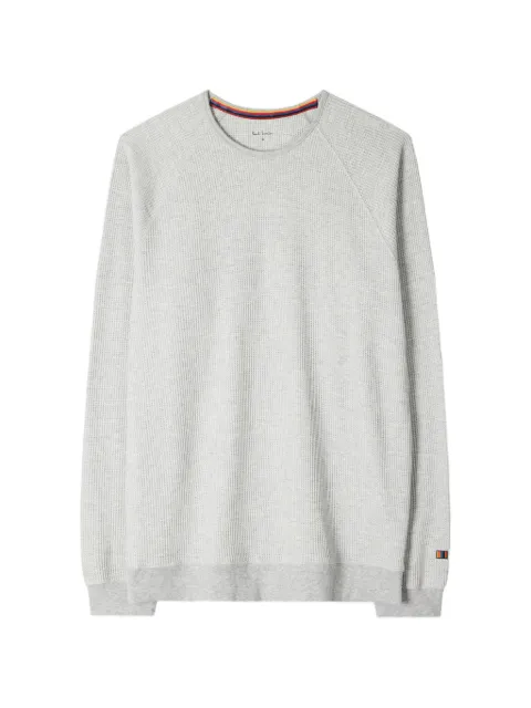Paul Smith waffle-knit raglan-sleeve sweatshirt