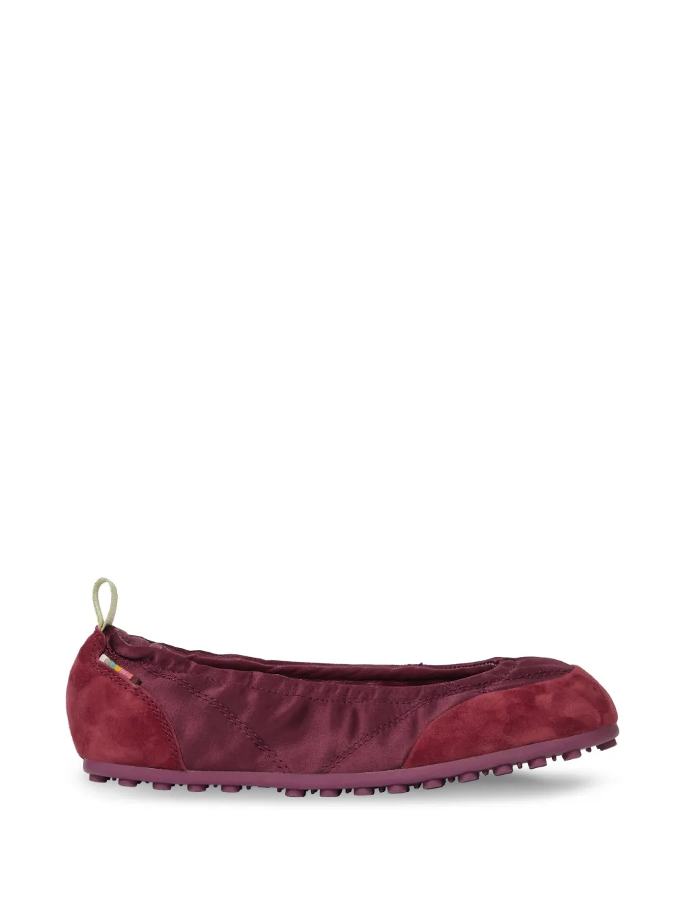 Paul Smith Laguna panelled ballet flats - Rosso