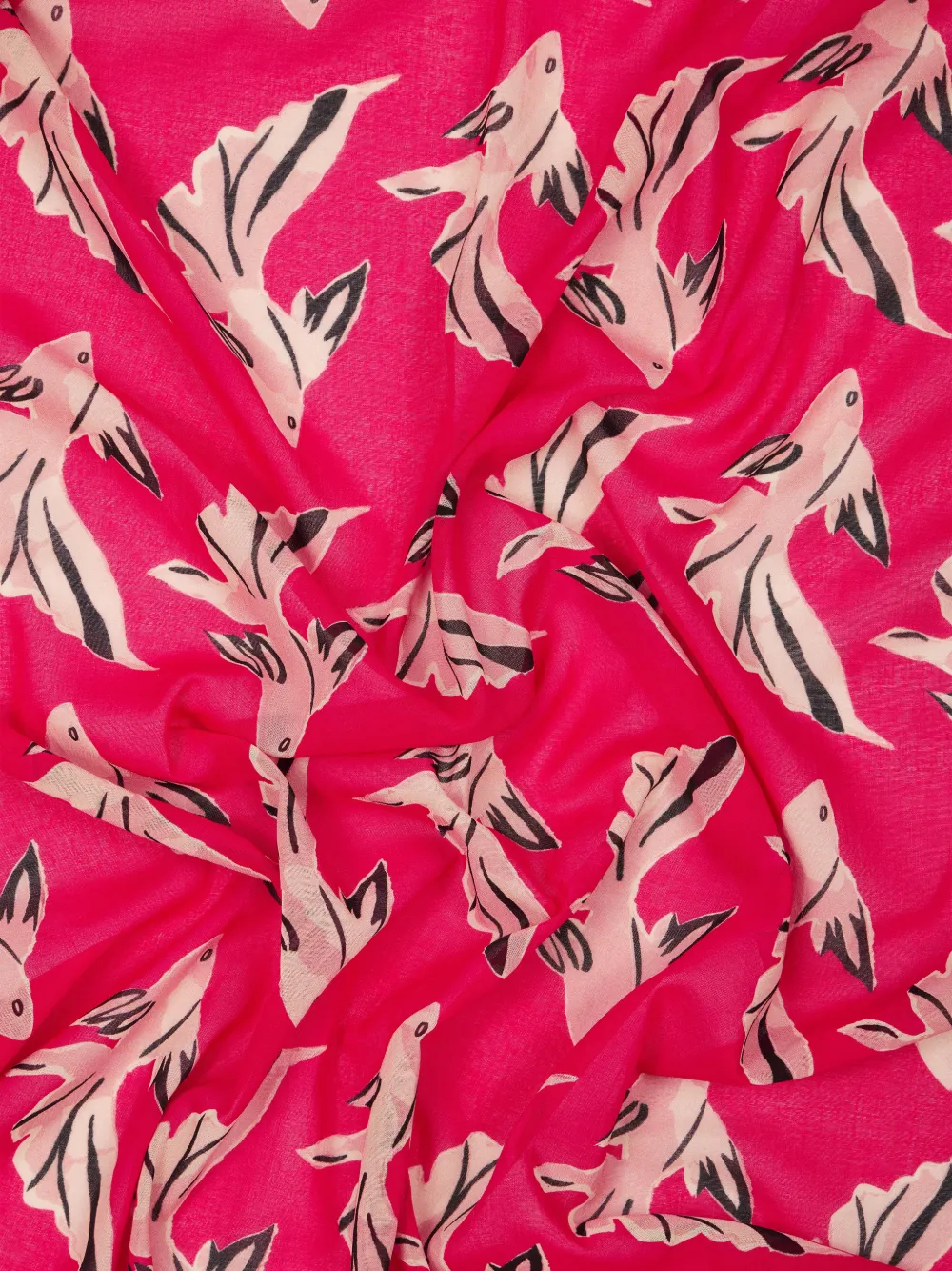 Paul Smith Le Peche Fish sjaal Roze