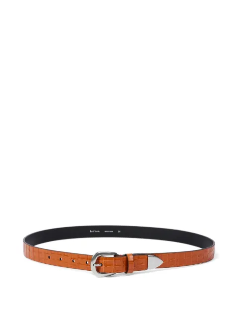 Paul Smith crocodile-effect leather belt