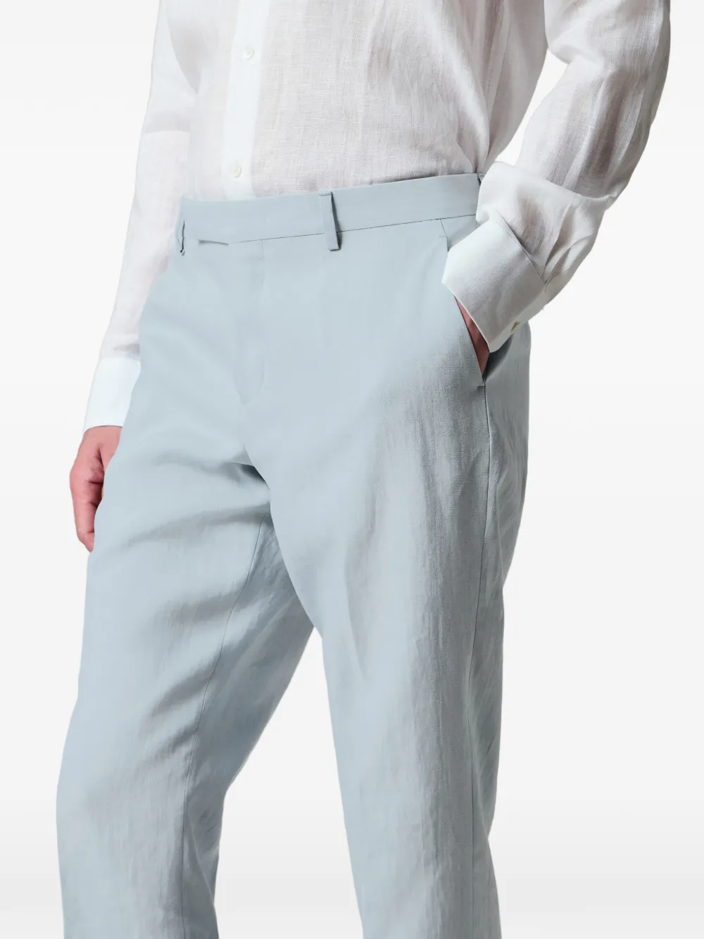 Paul Smith Linnen broek Blauw