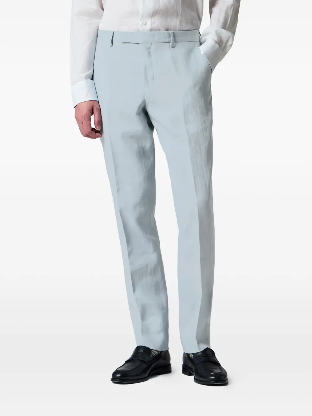 Paul Smith Linnen broek Blauw
