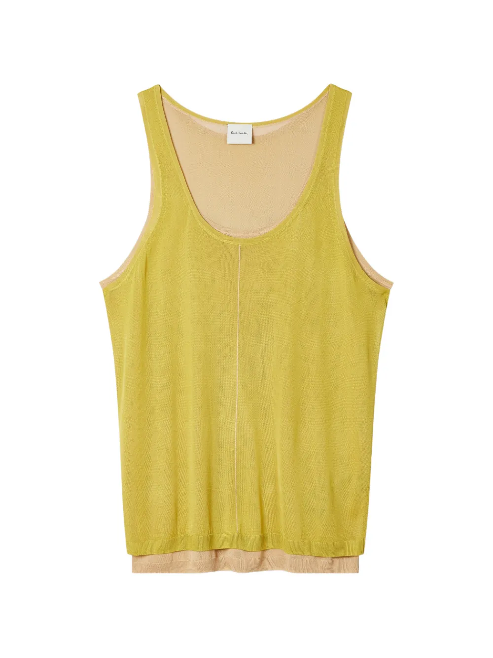 Paul Smith double-layered sleeveless top - Giallo