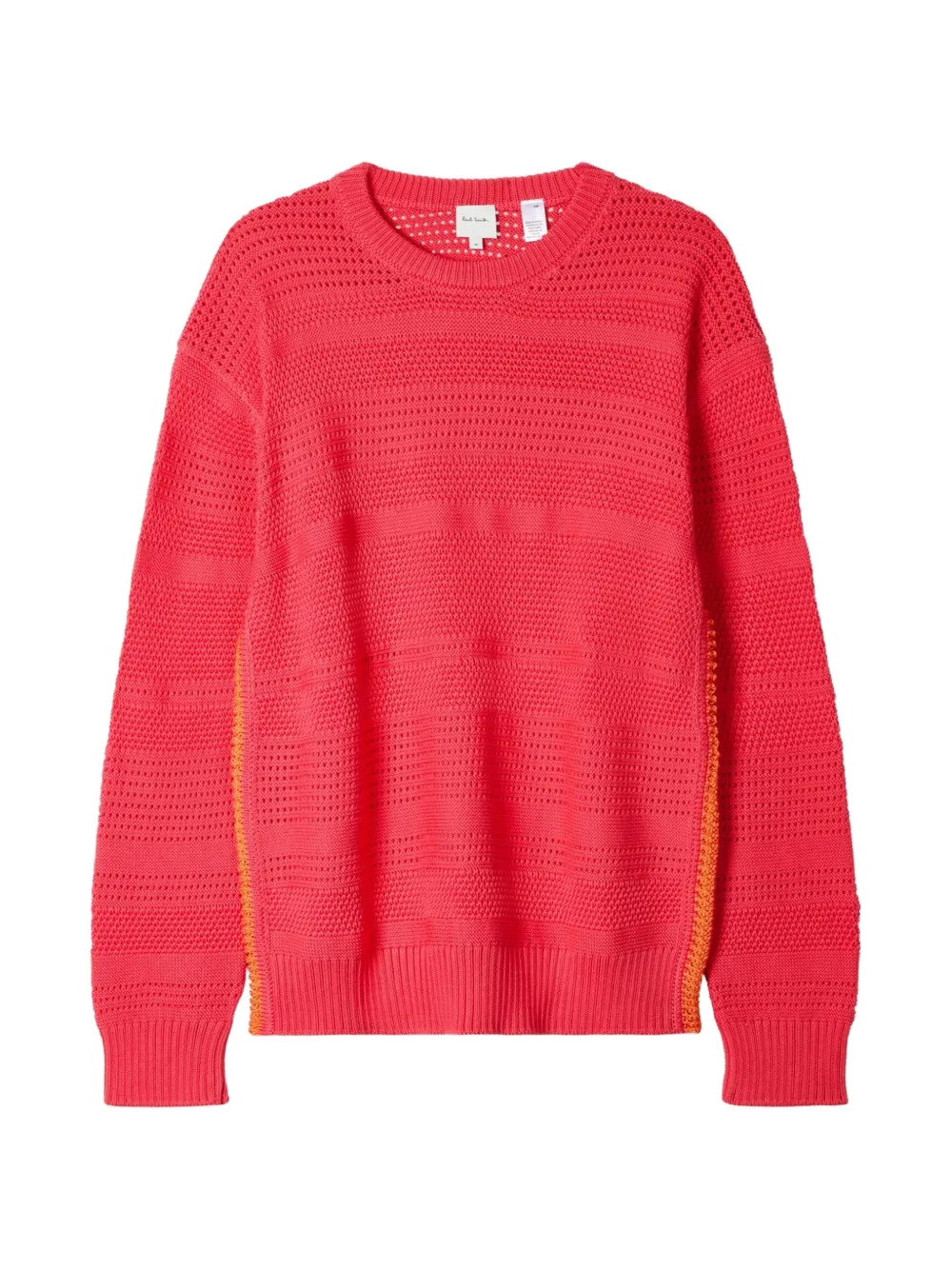 Paul Smith Gestreepte opengebreide trui Roze