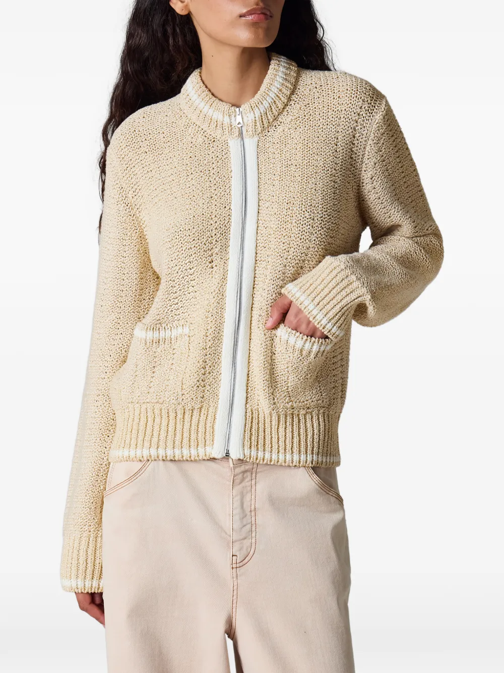 Paul Smith Vest met rits Beige
