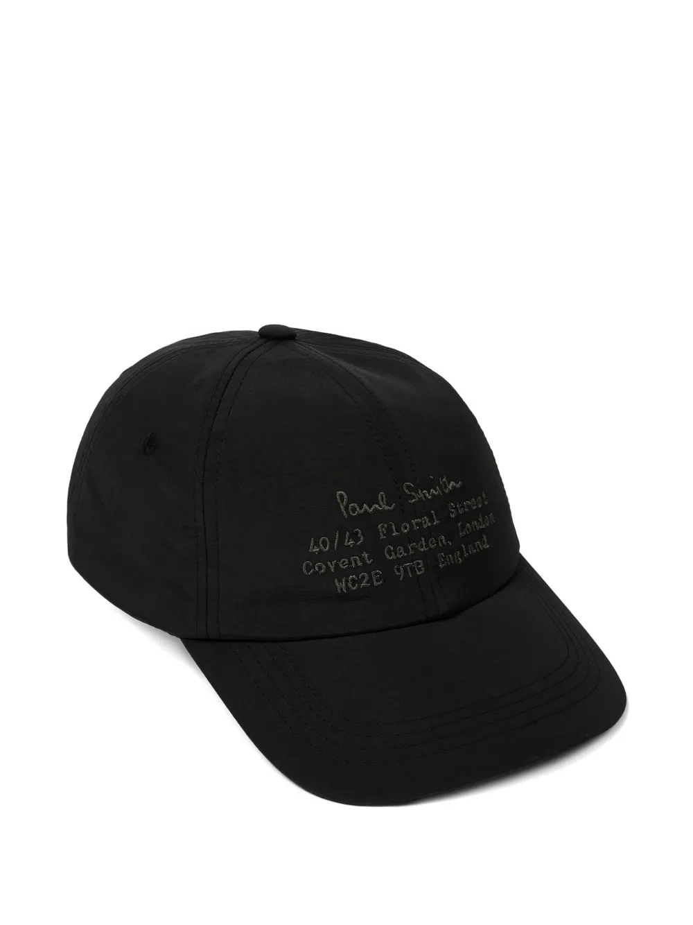 Paul Smith logo-embroidered baseball cap - Schwarz