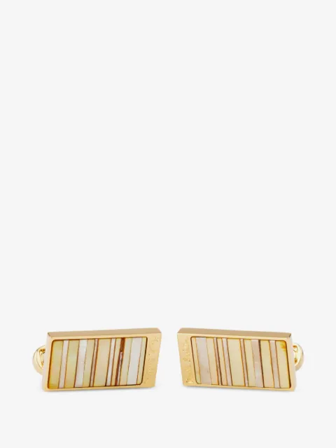 Paul Smith striped rectangular cufflinks