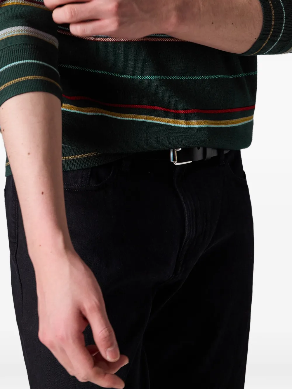 Paul Smith Signature Stripe poloshirt Groen