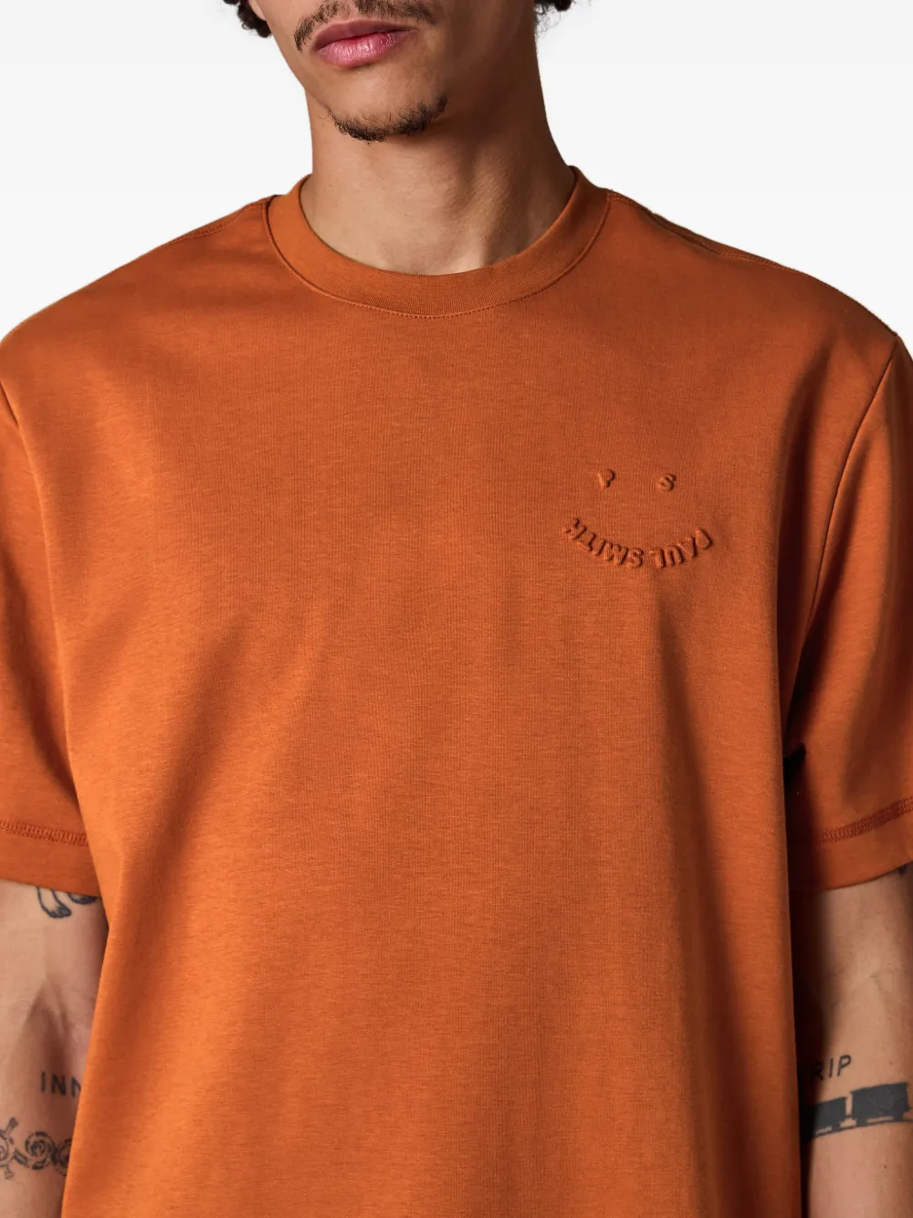 PS Paul Smith T-shirt met geborduurd logo Oranje