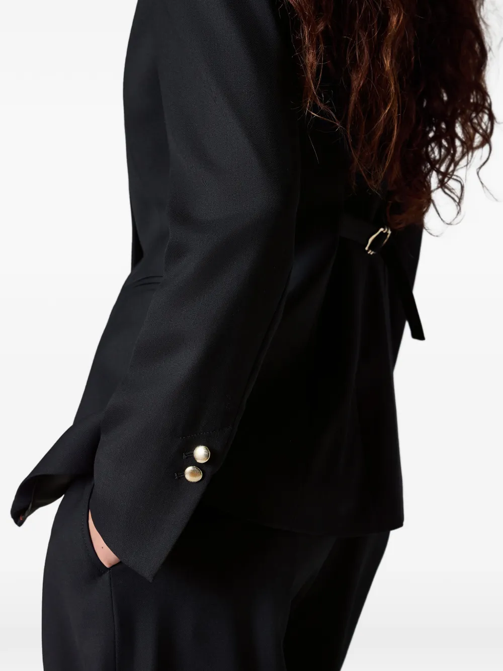 Paul Smith V넥 버튼 블레이저 In Black