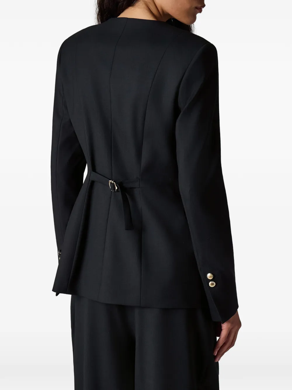 Paul Smith V넥 버튼 블레이저 In Black