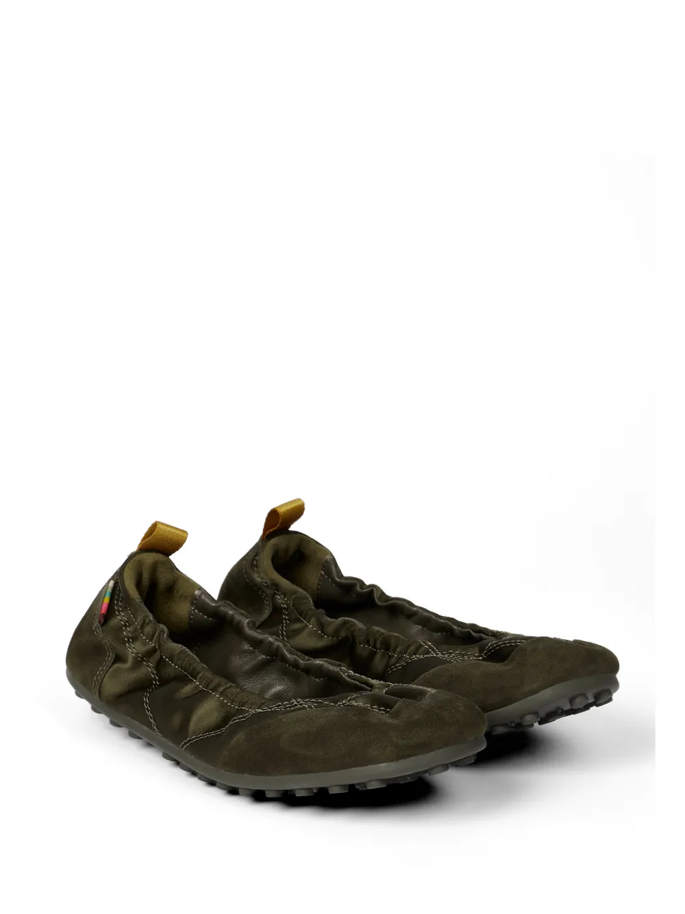 Paul Smith Laguna elastische ballerina's met vlakken Groen