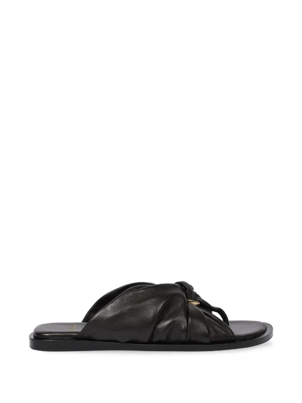 Paul Smith Lorrha' Leather Sandals in Brown