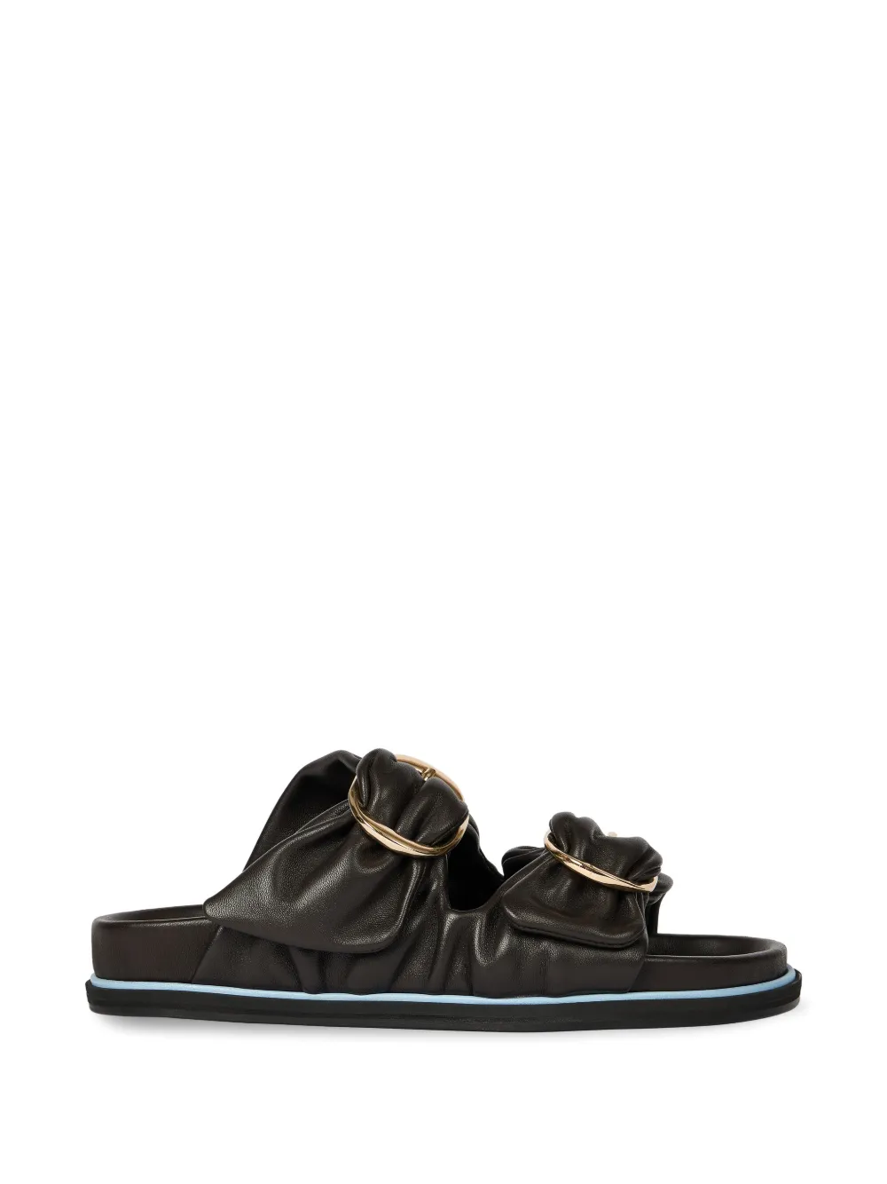 Paul Smith Camolin gathered sandals - Braun