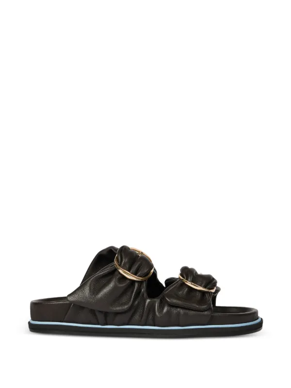 Paul Smith Camolin' Double Strap Mule Sandals in Brown