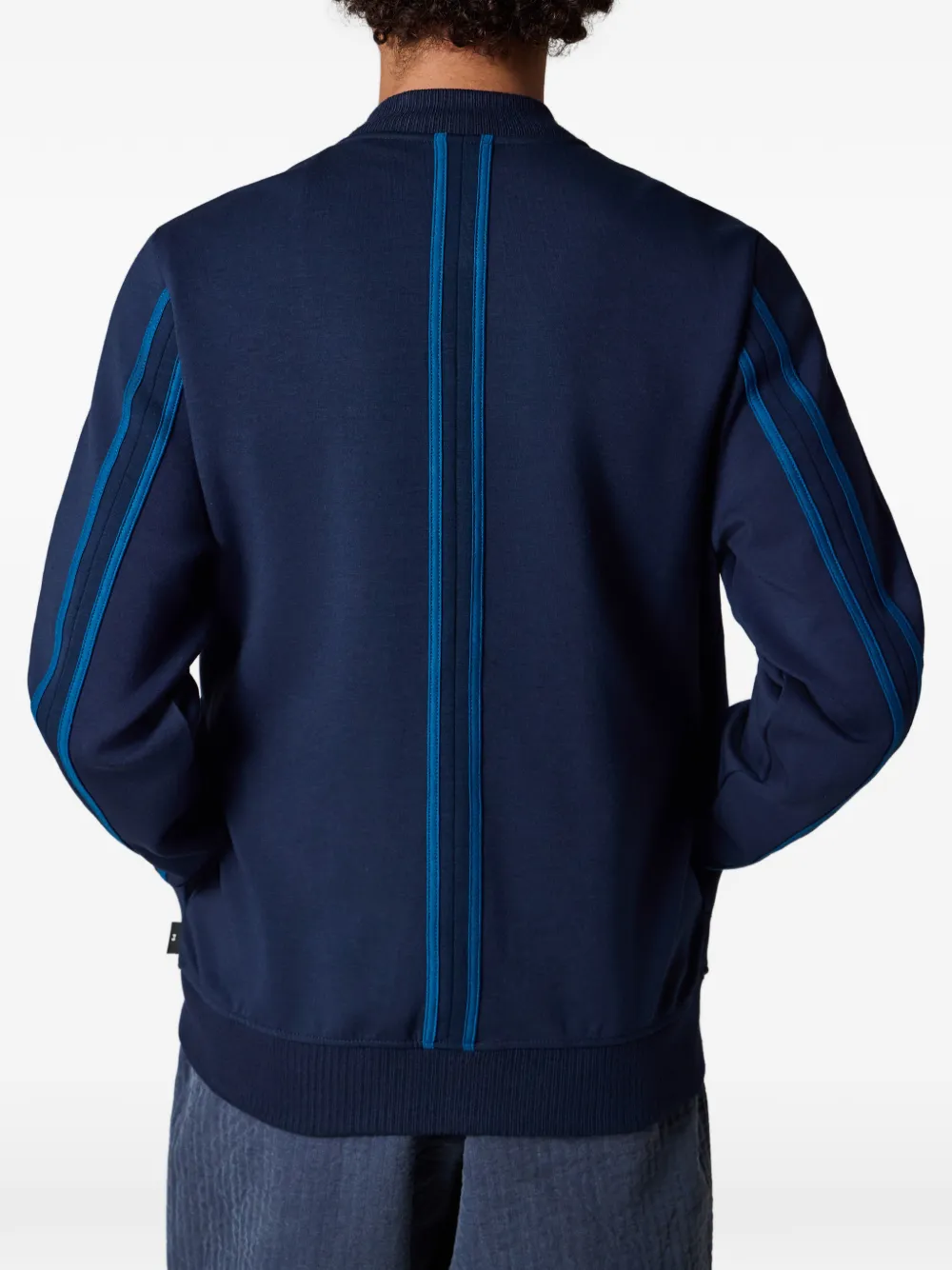 PS Paul Smith Bomberjack met streepdetail en knopen Blauw
