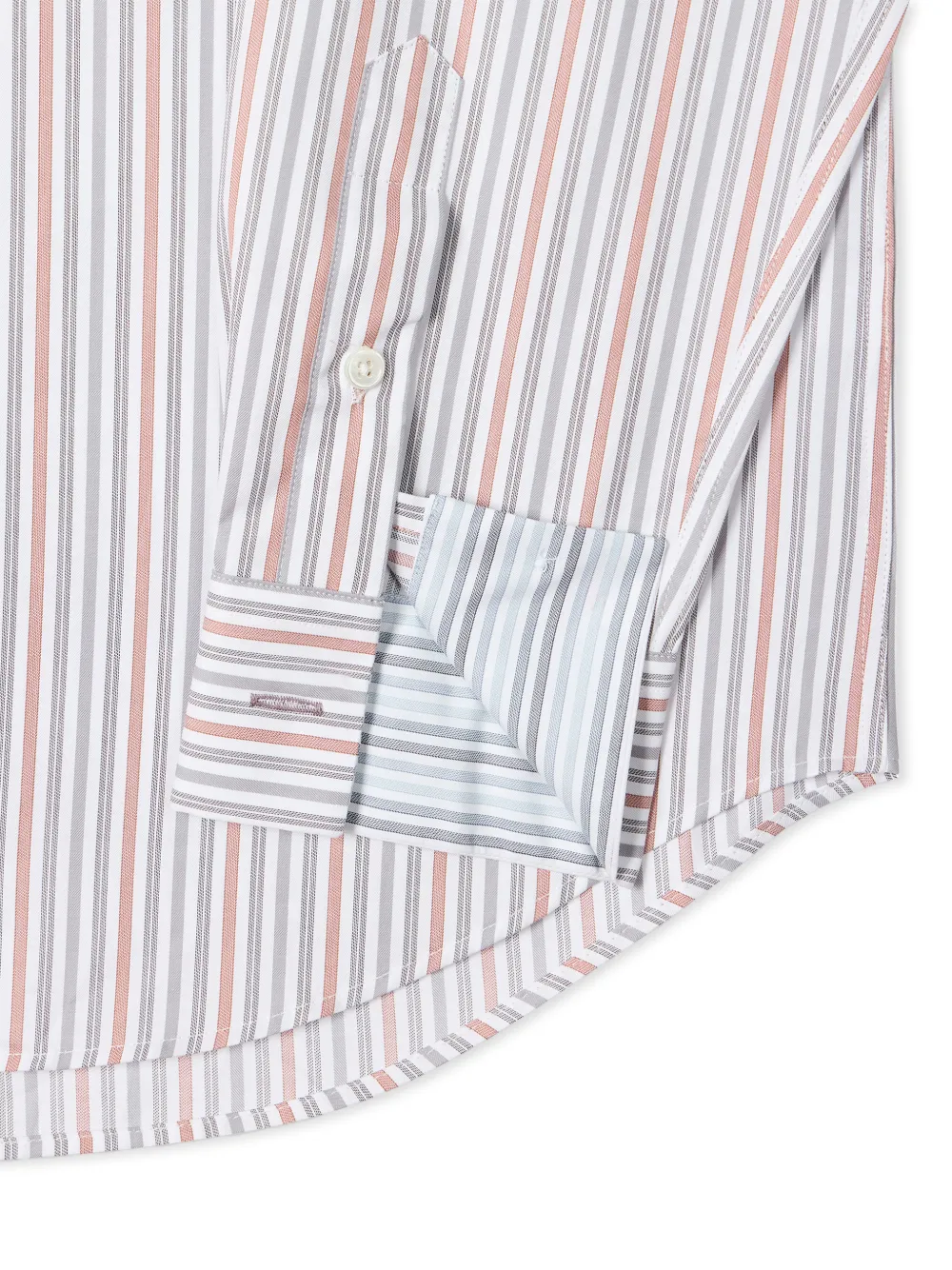 Paul Smith Classic-fit Stripe Cotton Button-down Shirt in Red, view 5