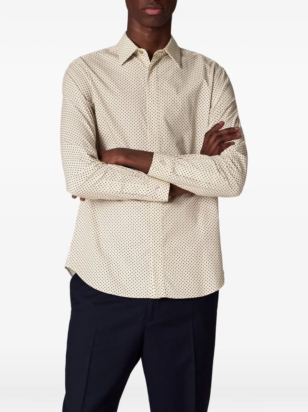  Paul Smith Polka-dot Shirt - Neutrals 