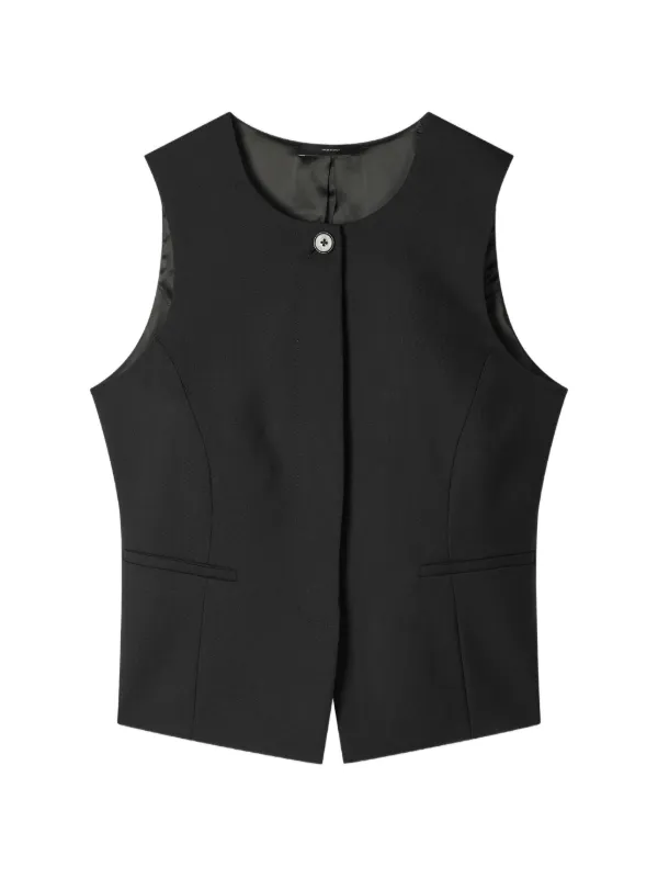 Paul Smith Asymmetric Waistcoat in Black