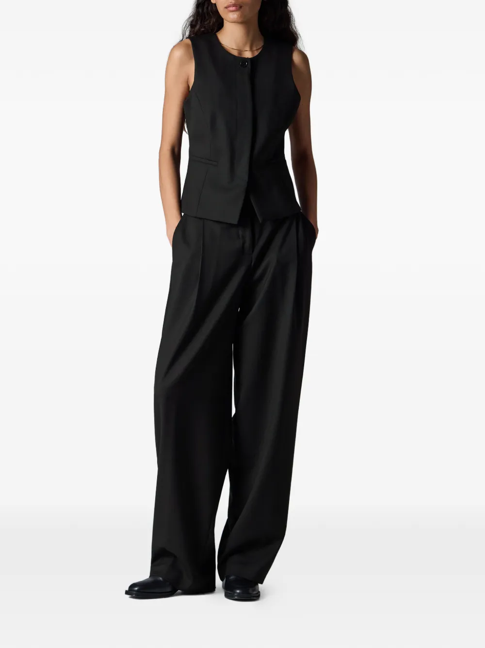 Paul Smith Asymmetrisch gilet Zwart