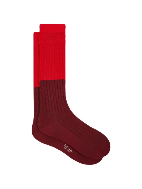 Paul Smith Geribbelde sokken met colourblocking