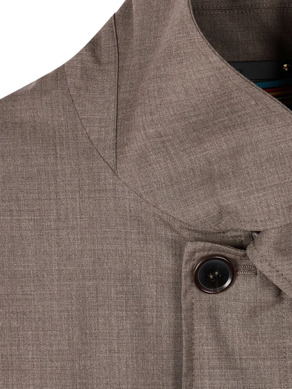 Paul Smith Wollen jas met knopen Bruin