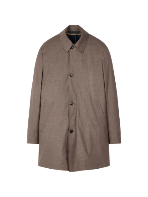 Paul Smith Storm System' wool mac with detachable gilet