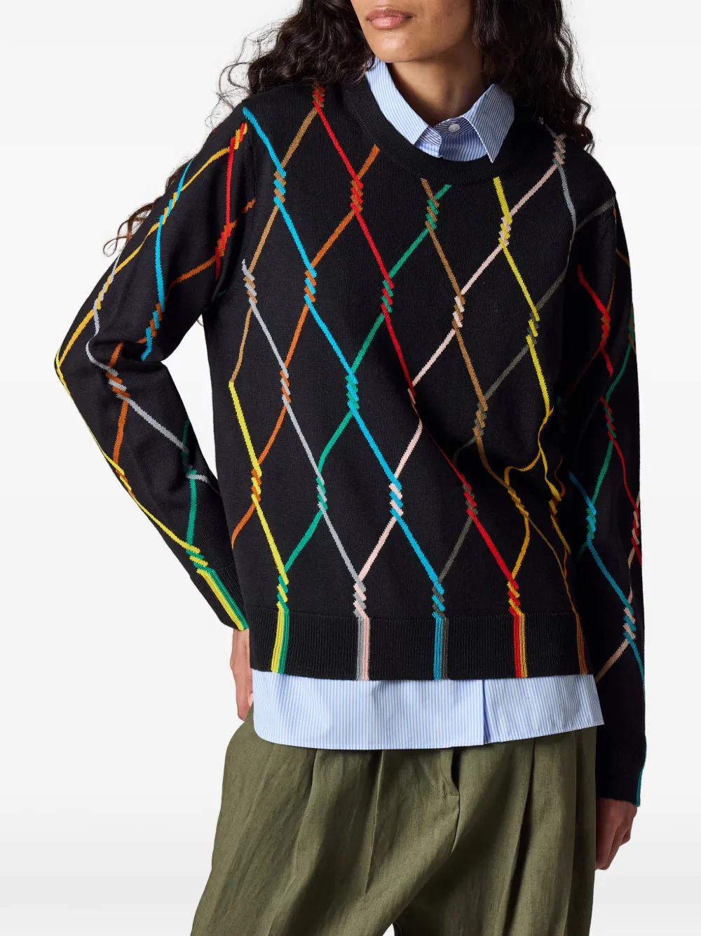 Paul Smith Trui met diamantpatroon Zwart