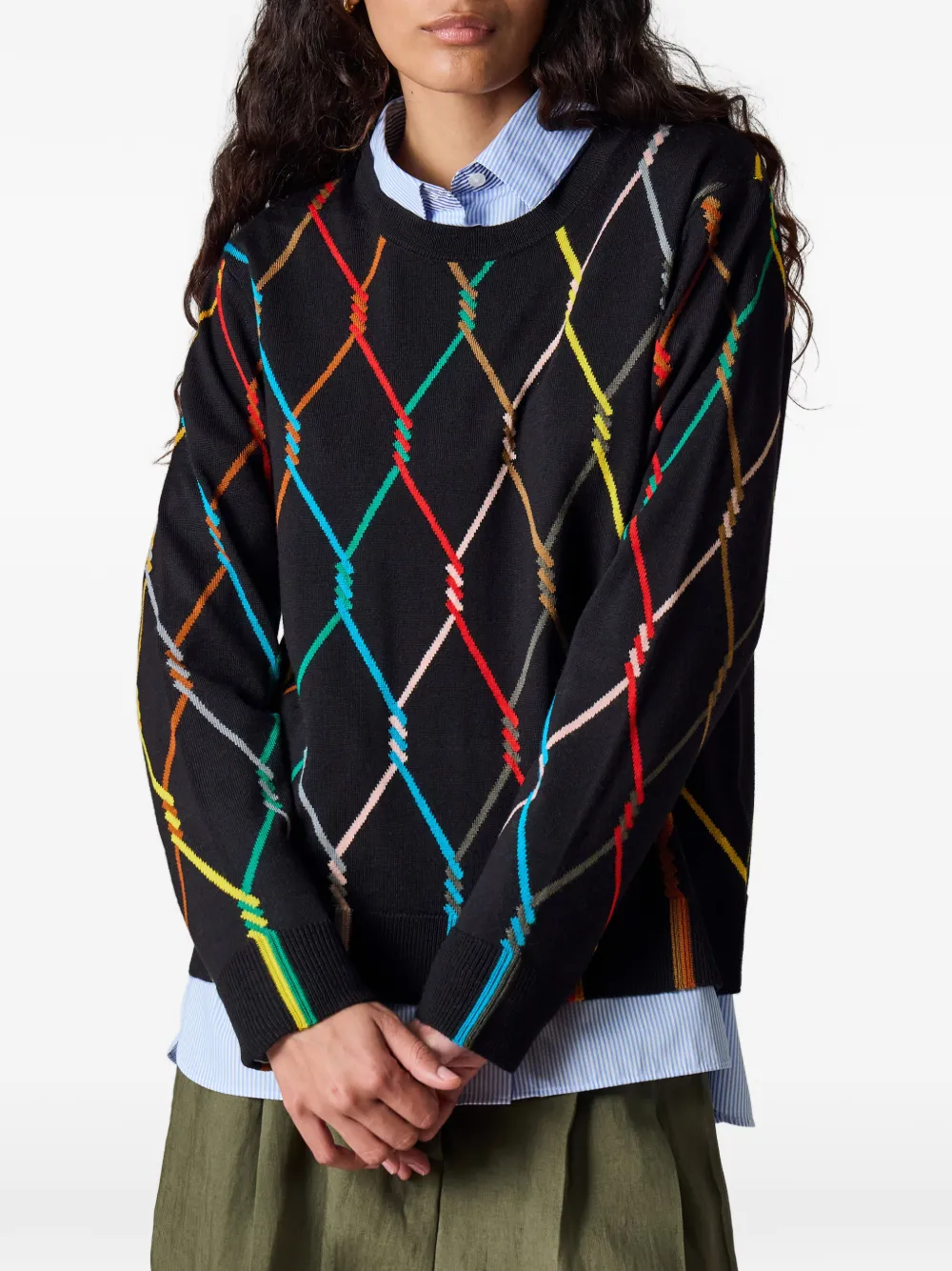 Paul Smith Trui met diamantpatroon Zwart