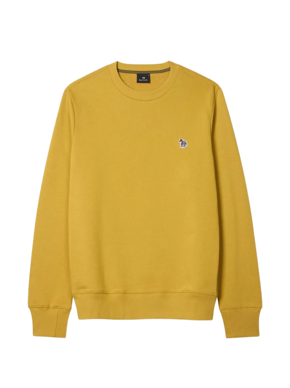 PS Paul Smith Sweater met ronde hals en Zebra-patch Geel
