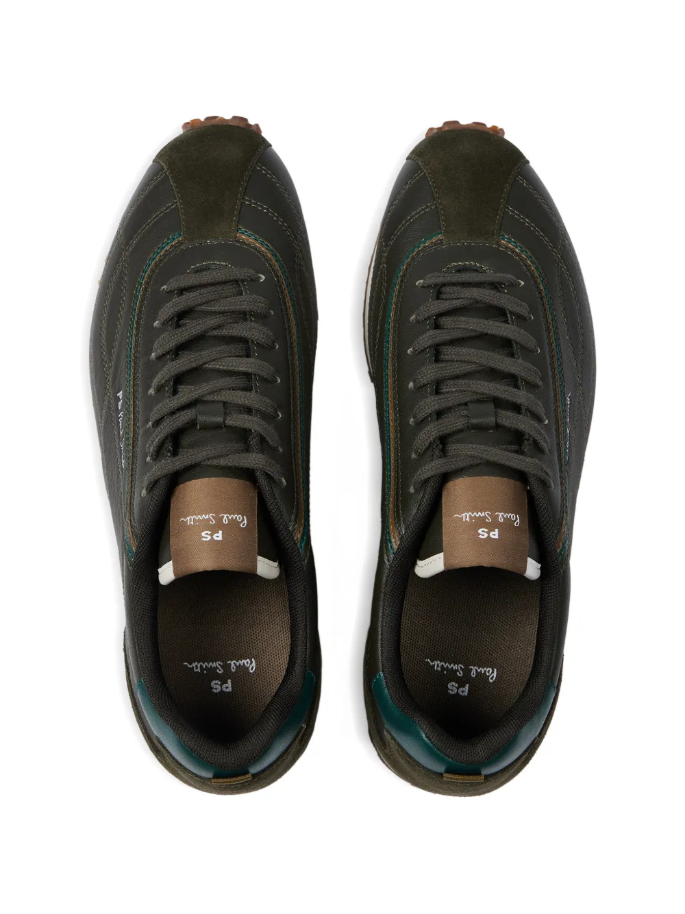 PS Paul Smith Haskell leather sneakers Groen