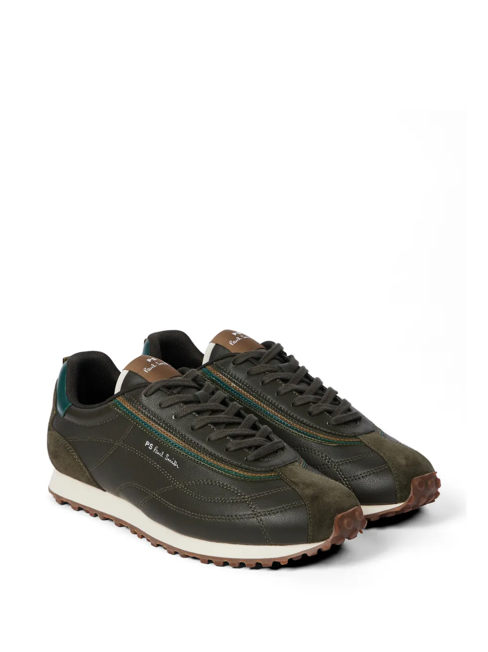 PS Paul Smith Haskell leather sneakers Groen