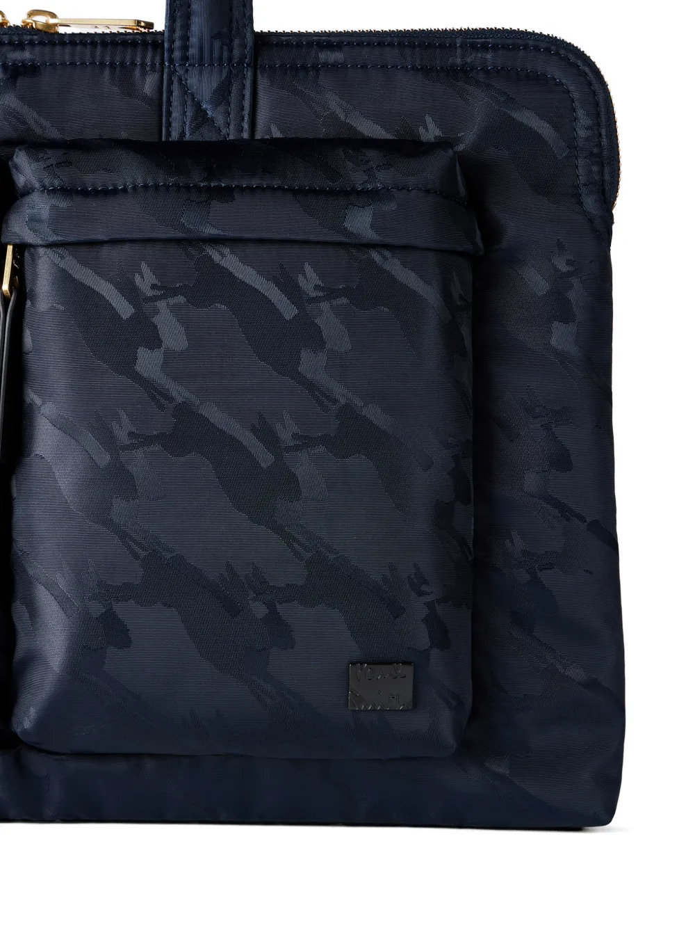 Paul Smith Laptoptas met camouflageprint en rits Blauw